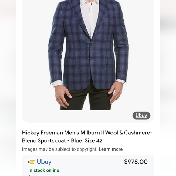 Hickey-Freeman Special Edition Cashmere and Wool Blend Sportcoat - Picture 4 of 4